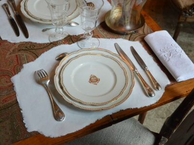 6 sets de table unis