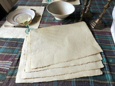 6 sets de table unis
