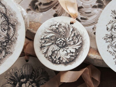 6 pampilles papier "Rosaces"